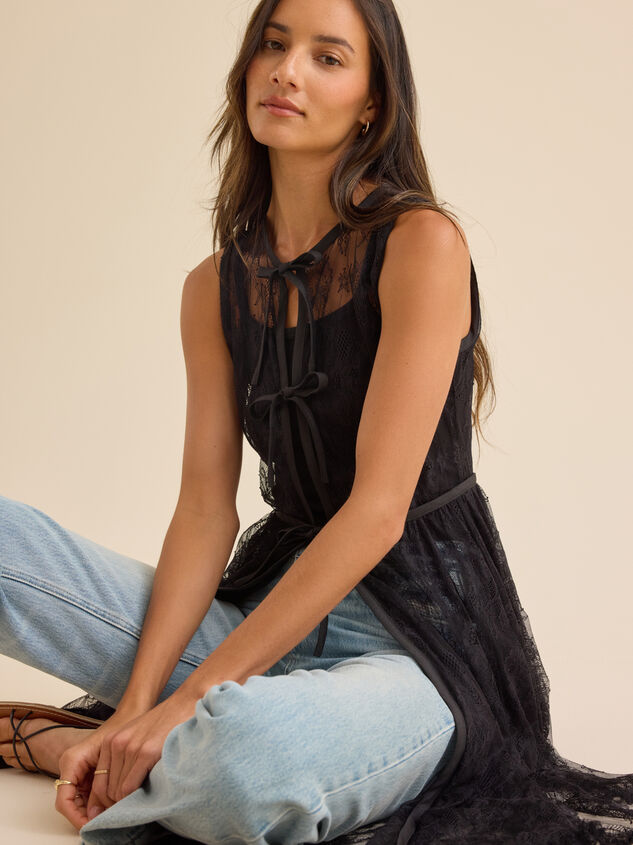 Solana Lace Ruffle Kimono Detail 2 - TULLABEE