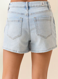 Alice Button Denim Skort Detail 4 - TULLABEE