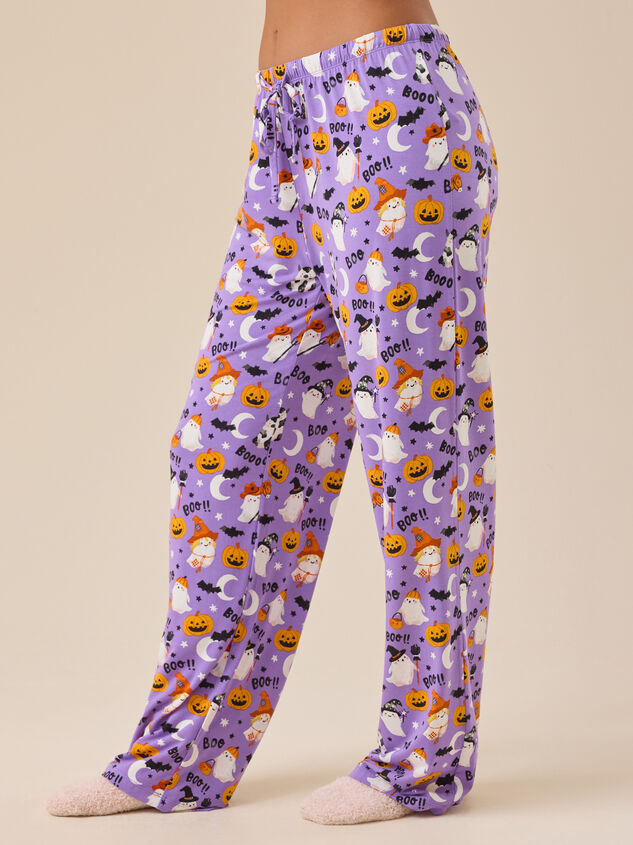 Halloween Happiness Pajama Pant Detail 4 - TULLABEE