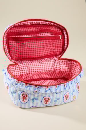 Seaside Lobster Quilted Cosmetic Bag - Altar'd State