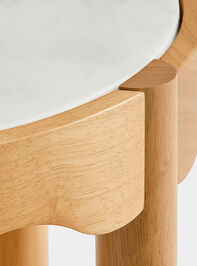 Sienna Marble Side Table Detail 5 - TULLABEE