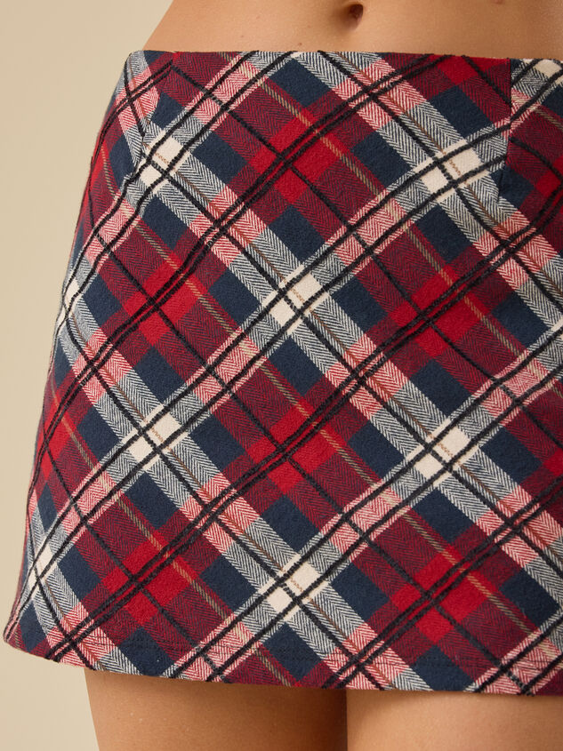 Felicity Plaid Mini Skirt Detail 3 - TULLABEE