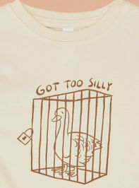 Got Too Silly Toddler Tee Detail 2 - TULLABEE