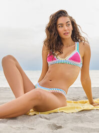Coastal Crochet Colorblock Top - TULLABEE