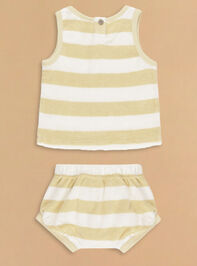 Billy Striped Tank and Bloomer Set by Quincy Mae Detail 2 - TULLABEE
