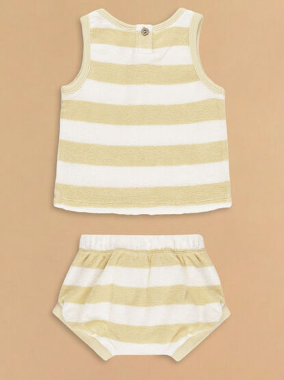 Billy Striped Tank and Bloomer Set by Quincy Mae - TULLABEE