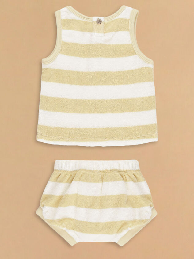 Billy Striped Tank and Bloomer Set by Quincy Mae Detail 2 - TULLABEE