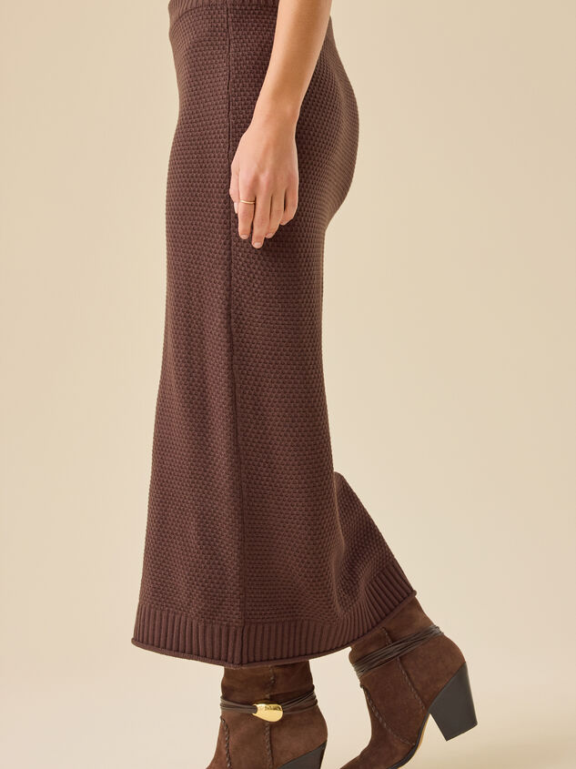 Shay Knit Midi Skirt Detail 5 - TULLABEE