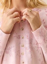 Carly Floral Cardigan Detail 4 - TULLABEE