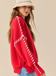 Paige Whipstitch Sweater Detail 6 - TULLABEE