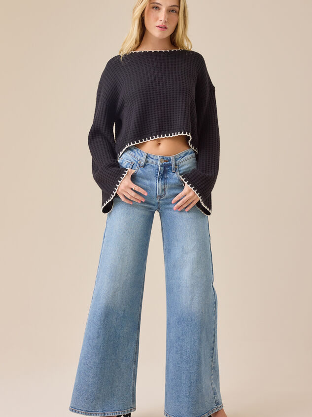 Ellis Bow Back Sweater Detail 3 - TULLABEE