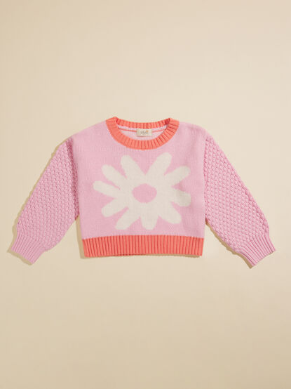 Lexi Flower Knit Sweater - TULLABEE