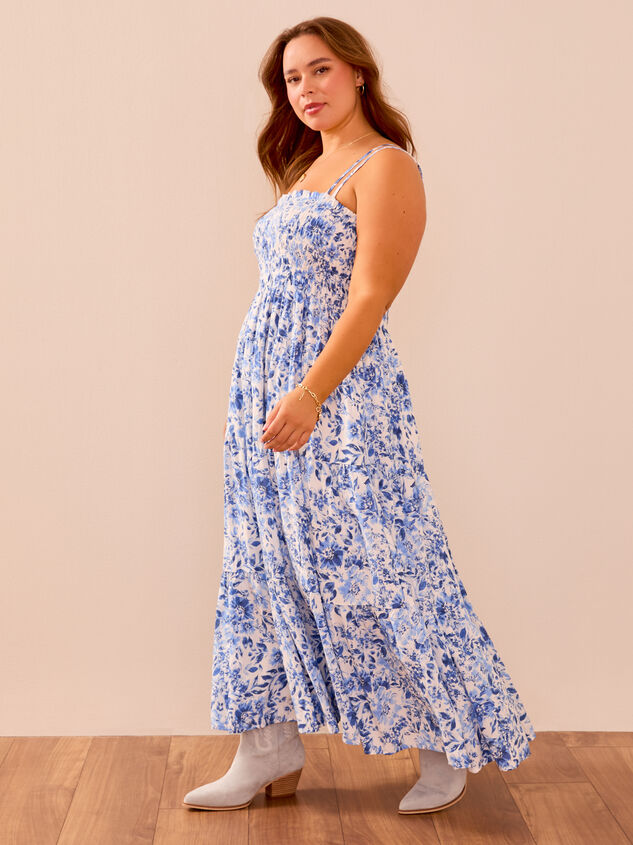 Kendall Floral Maxi Dress Detail 4 - TULLABEE