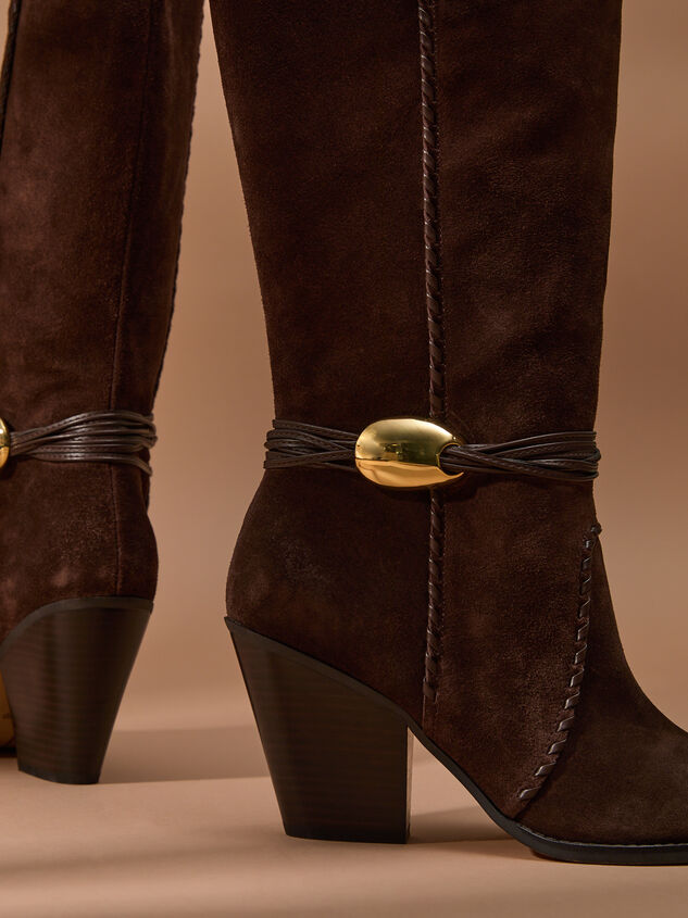 Jody Suede Western Boots Detail 5 - TULLABEE