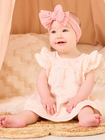 Livvy Bow Flutter Dress - TULLABEE