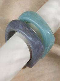 Stormy Resin Bangle Detail 2 - TULLABEE