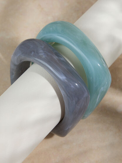 Stormy Resin Bangle - TULLABEE