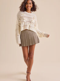 Paiton Plaid Cheer Skirt Detail 6 - TULLABEE