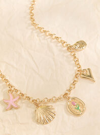 Eloise Beachy Charm Necklace Detail 2 - TULLABEE