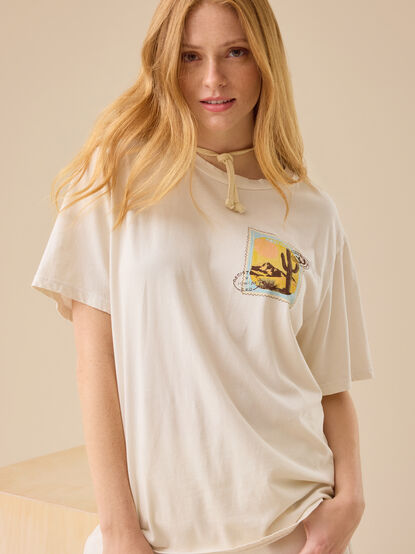 Postcard Oversized Graphic Tee - TULLABEE