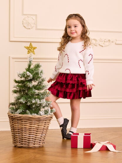 Candy Cane Cozy Sweater - TULLABEE