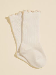 Anna Ribbed Crew Socks - TULLABEE