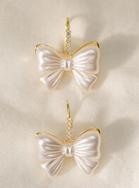 18K Gold Bow Charm Earrings - TULLABEE