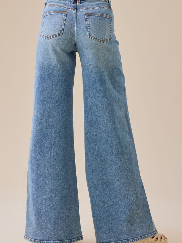 Oakley Ultra Wide Leg Jeans Detail 4 - TULLABEE