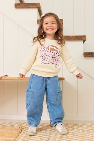 Holly Heart Barrel Jean - Altar'd State - 