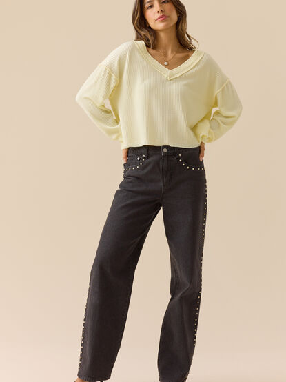 Layne Ribbed Top - TULLABEE