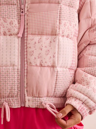 Iced Blossom Patchwork Jacket Detail 6 - TULLABEE