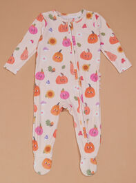 Pumpkin Patch Pal Ruffle Footie - TULLABEE