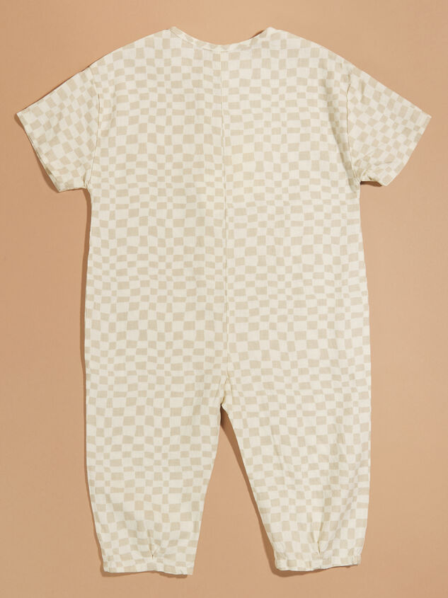 Addison Checkered Jumpsuit by Rylee + Cru Detail 2 - TULLABEE