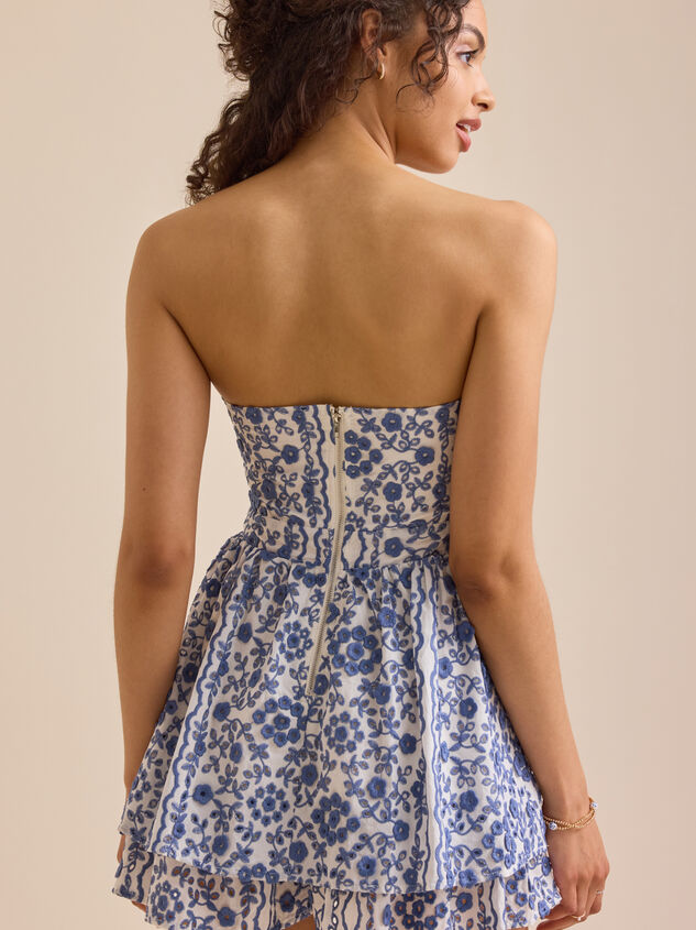 Nila Strapless Eyelet Romper Detail 5 - TULLABEE