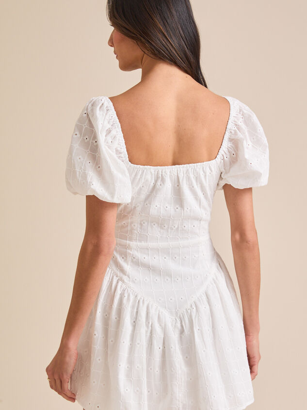 Tillee Eyelet Mini Dress Detail 4 - TULLABEE