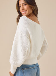 Raylee Boatneck Sweater Detail 5 - TULLABEE