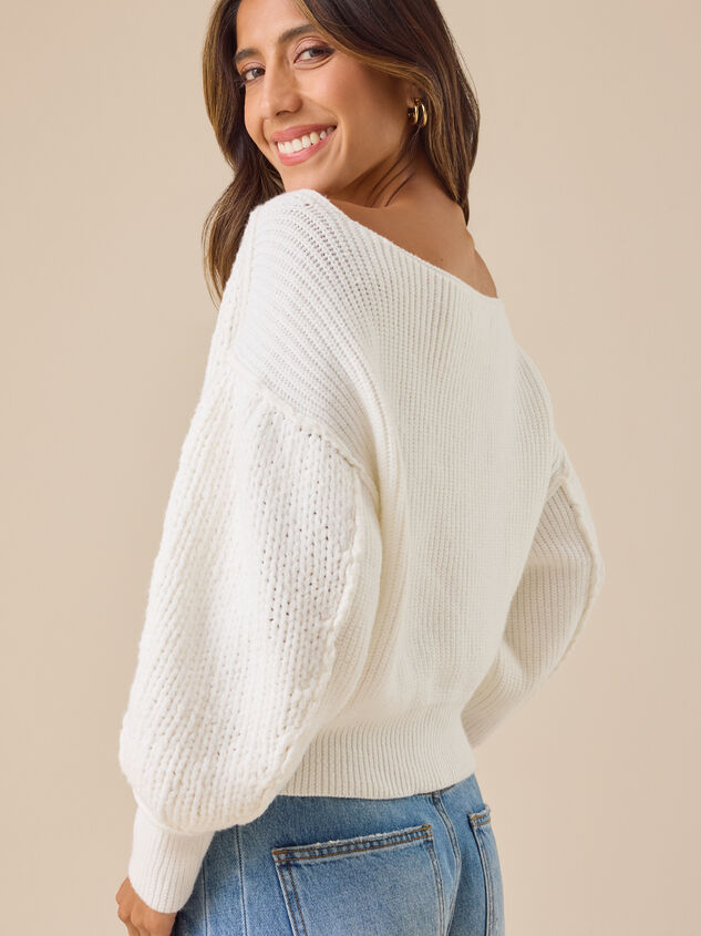 Raylee Boatneck Sweater Detail 5 - TULLABEE