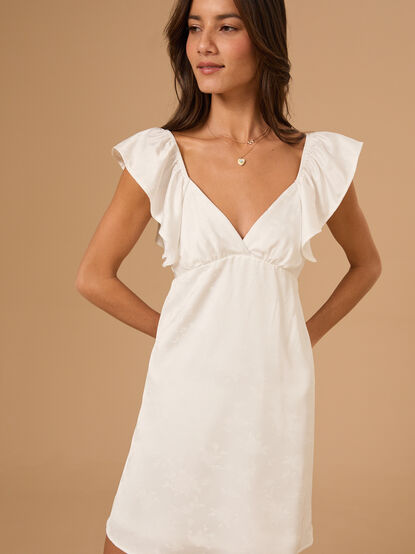 Leanne Satin Mini Dress - TULLABEE