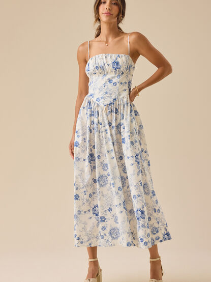 Brynn Toile Maxi Dress - TULLABEE