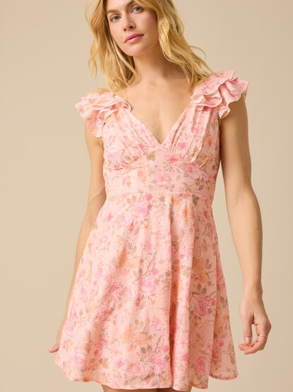 Amaris Floral Mini Dress - TULLABEE