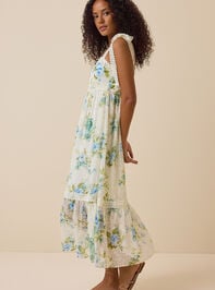 Evelina Floral Maxi Dress Detail 2 - TULLABEE