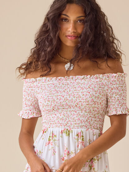 Clayton Floral Mini Dress - TULLABEE