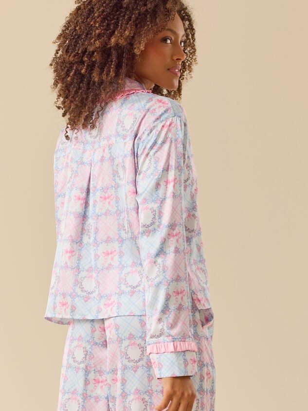 Isabelle Tie-Front Sleep Top Detail 4 - TULLABEE