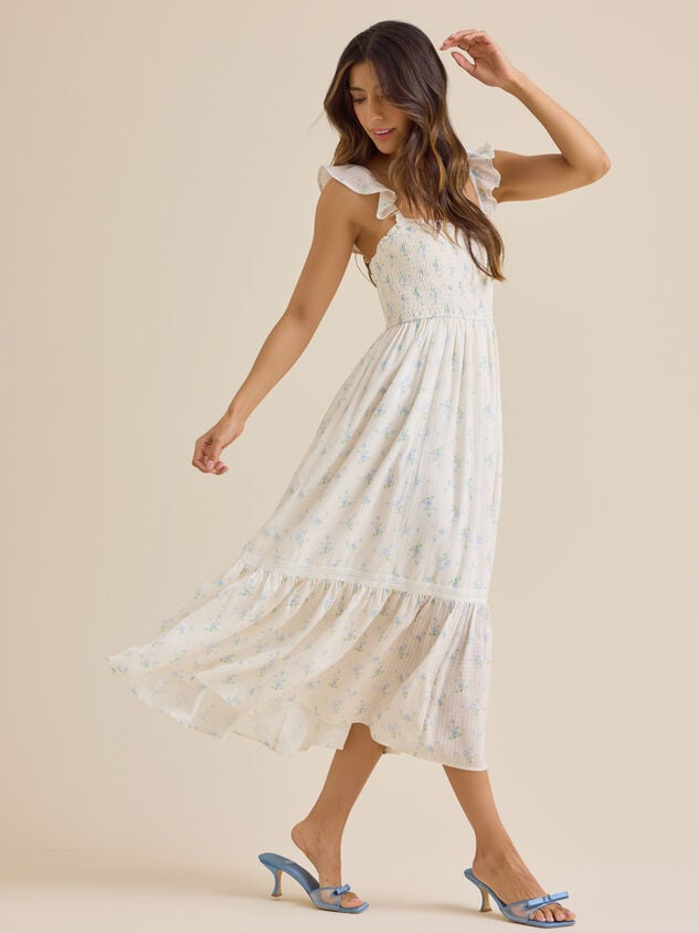 Emma Floral Mama Dress Detail 3 - TULLABEE