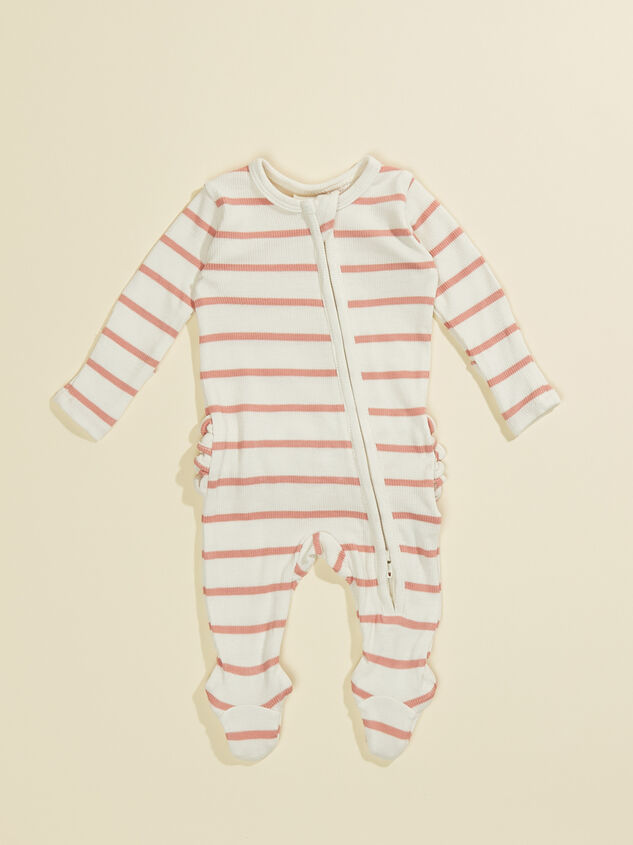 Gianna Stripe Ruffle Footie - TULLABEE