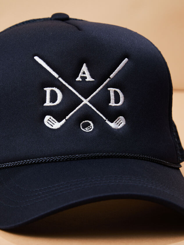 Dad Golf Club Trucker Hat Detail 2 - TULLABEE