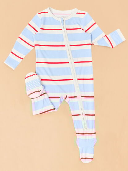 Garrett Striped Footie - TULLABEE