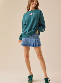 Hot Cocoa Recipe Sweatshirt Detail 5 - TULLABEE