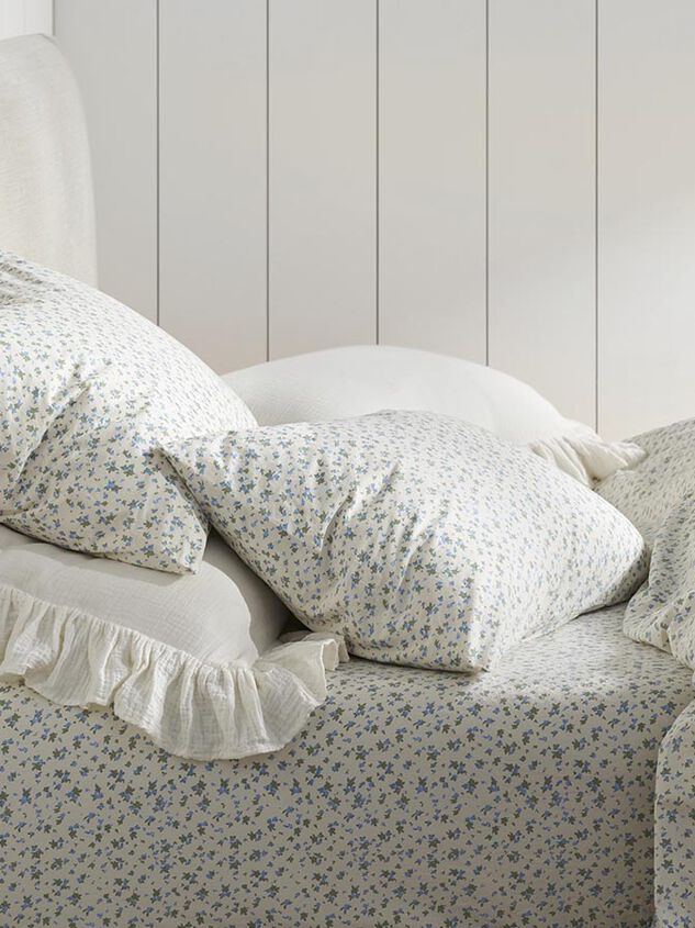 Petunia Cotton Sheet Set Detail 2 - TULLABEE