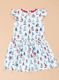 Maris Sailboat Tee Dress by Mud Pie Detail 2 - TULLABEE